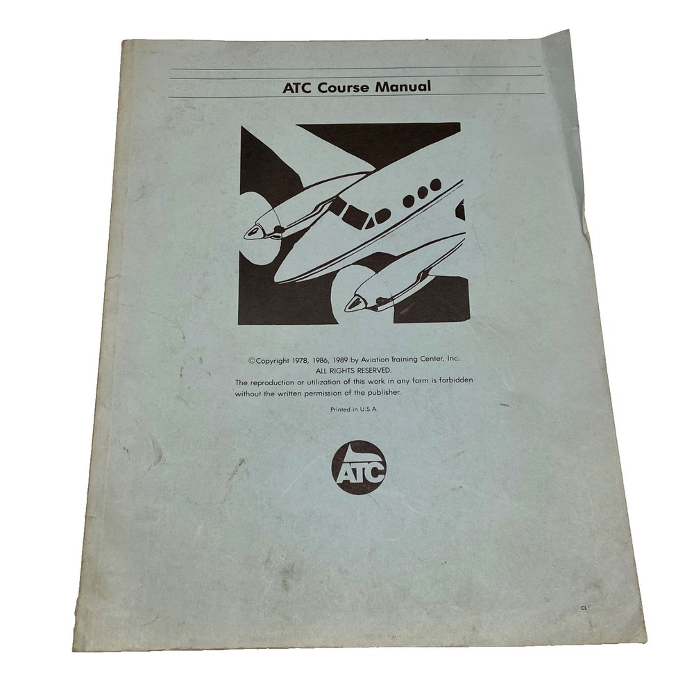 ATC Private pilot course manual 1978-89 Vintage GUC